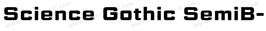 Science Gothic SemiB字体转换